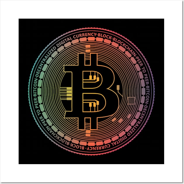 Crypto Currency Bitcoin Wall Art by Surrealcoin777